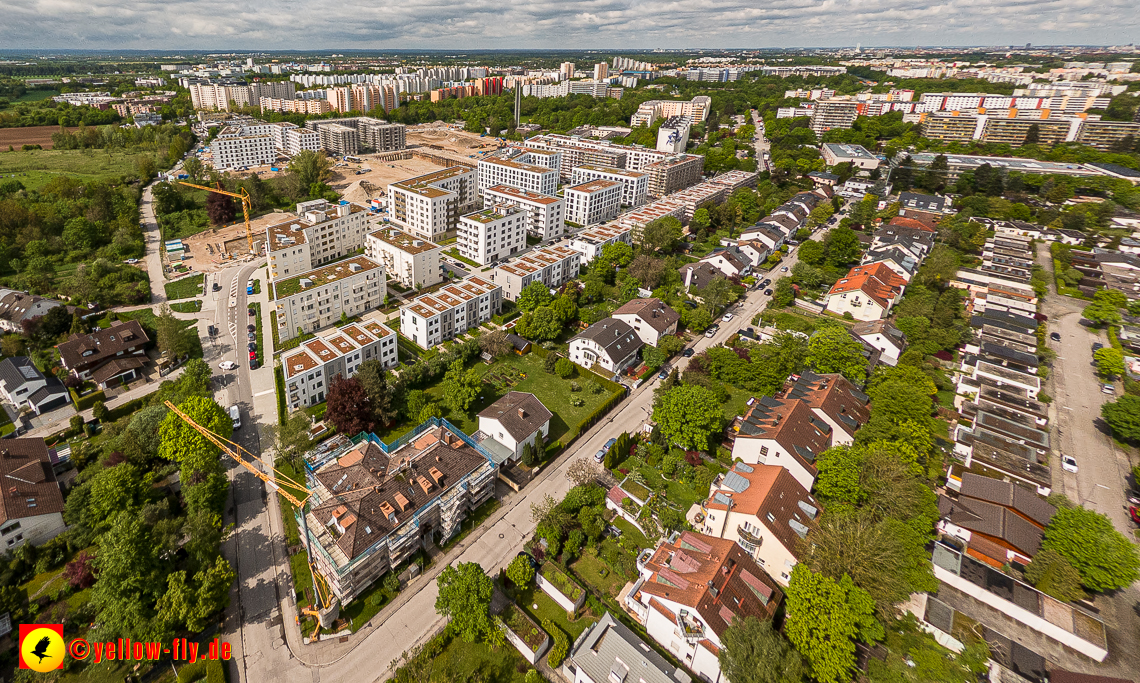 17.05.2023 - Baustelle Alexisquartier und Pandion Verde in Neuperlach